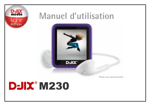 Mode d’emploi D-Jix M230 Lecteur Mp3