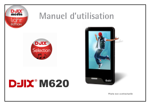 Mode d’emploi D-Jix M620 Lecteur Mp3