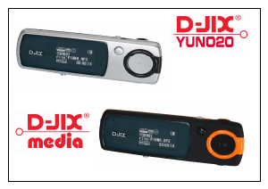 Mode d’emploi D-Jix YUNO20 Lecteur Mp3