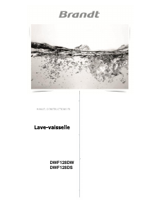 Mode d’emploi Brandt DWF128DS Lave-vaisselle