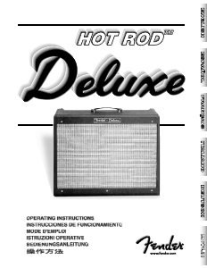 Manual de uso Fender Hot Rod Deluxe Amplificador de guitarra