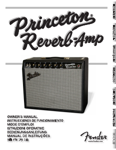 Manual de uso Fender Princeton Reverb Amplificador de guitarra