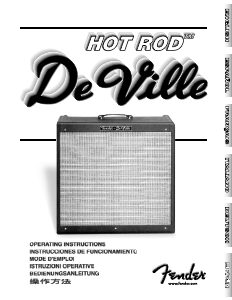 Manual de uso Fender Hot Rod DeVille Amplificador de guitarra