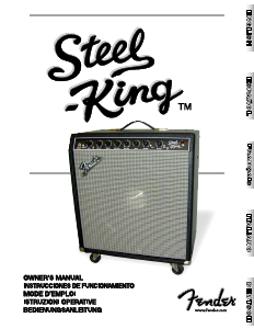 Manual de uso Fender Steel King Amplificador de guitarra