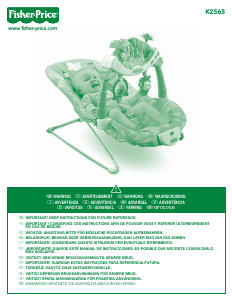 Manual Fisher-Price K2565 Espreguiçadeira para bebê
