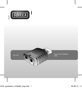 Manual Sweex SC010V2 Placă de sunet