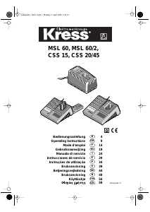 Brugsanvisning Kress MSL 60/2 Batterioplader