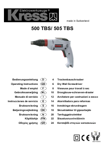 Bedienungsanleitung Kress 505 TBS Schrauber