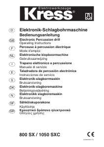 Bedienungsanleitung Kress 800 SX Schlagbohrmaschine