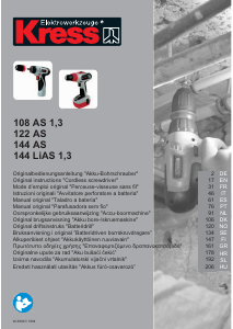 Manual de uso Kress 108 AS 1.3 Atornillador taladrador
