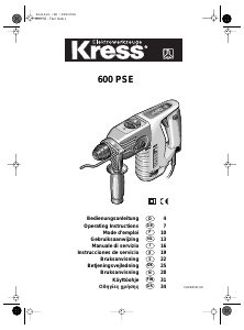 Εγχειρίδιο Kress 600 PSE Περιστροφικό σφυρί