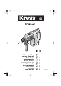 Bedienungsanleitung Kress MBH 2002 Bohrhammer