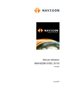 Mode d’emploi NAVIGON 5110 Système de navigation