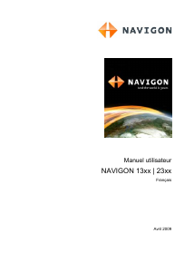 Mode d’emploi NAVIGON 1310 Système de navigation