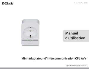 Mode d’emploi D-Link DHP-P309AV Adaptateur CPL