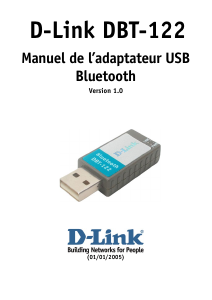 Mode d’emploi D-Link DBT-122 Adaptateur bluetooth