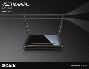 Manual D-Link DIR-815 Router