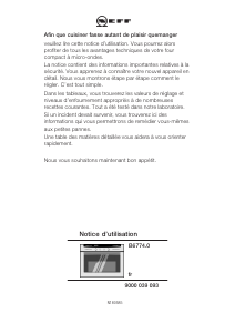 Használati útmutató Neff B6774W0 Kemence