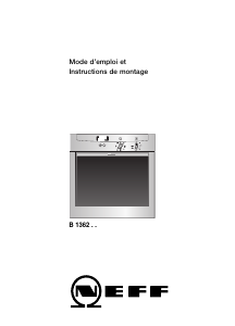 Mode d’emploi Neff B1362S0FF Four