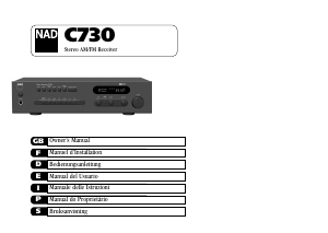 Mode d’emploi NAD C 730 Récepteur
