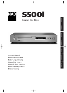 Manual NAD S 500i Leitor de CD
