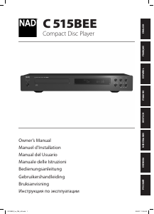 Mode d’emploi NAD C 515BEE Lecteur CD