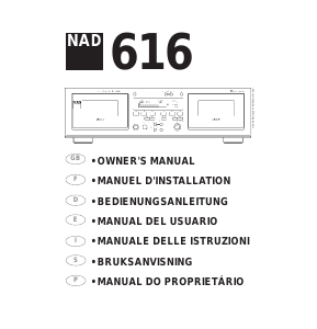 Manual NAD 616 Gravador de cassetes