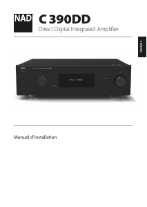 Mode d’emploi NAD C 390DD Amplificateur