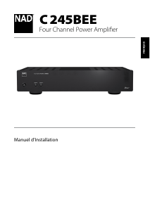 Mode d’emploi NAD C 245BEE Amplificateur