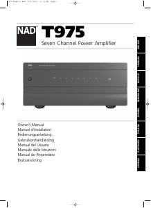 Manual de uso NAD T 975 Amplificador