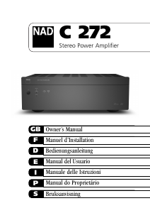 Manual de uso NAD C 272 Amplificador