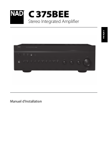 Mode d’emploi NAD C 375BEE Amplificateur