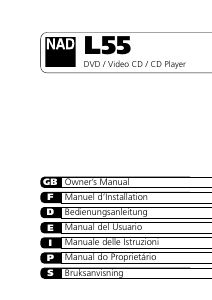 Bruksanvisning NAD L 55 DVD spelare