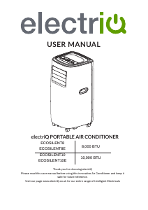 Handleiding ElectriQ EcoSilent10E Airconditioner