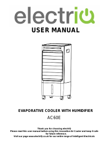 Handleiding ElectriQ AC60E Ventilator