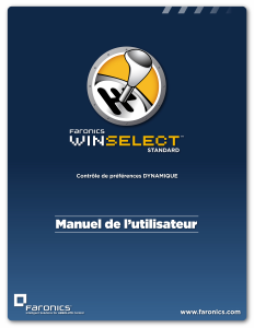 Mode d’emploi Faronics Winselect Standard