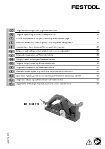 Manuál Festool HL 850 EB Hoblík