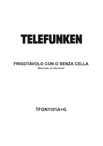 Manuale Telefunken TFGN1101A+G Frigorifero