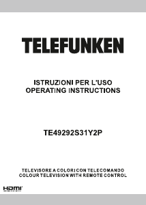 Manual Telefunken TE49292S31Y2P LED Television