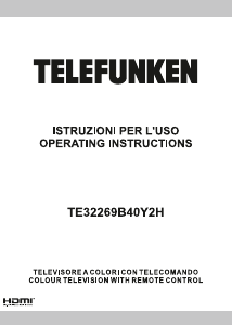 Manual Telefunken TE32269B40Y2H LED Television