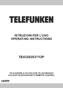 Handleiding Telefunken TE43292S31Y2P LED televisie