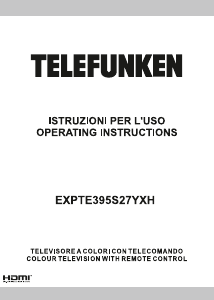 Manual Telefunken EXPTE395S27YXH LED Television