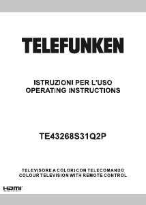 Manual Telefunken TE43268S31Q2P LED Television