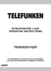 Manual Telefunken TE50292S31Q2P LED Television