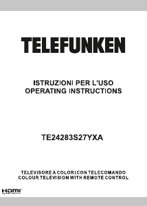 Manual Telefunken TE24283S27YXA LED Television