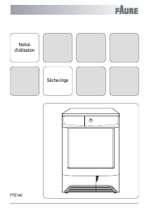 Mode d’emploi Faure FTE140 Sèche-linge