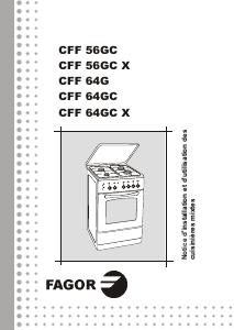 Mode d’emploi Fagor CFF-64G Cuisinière