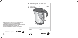 Hướng dẫn sử dụng Fagor TK-600 Ấm đun nước