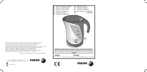 Návod Fagor TK-600 Kanvica