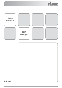 Mode d’emploi Faure FYB451X Four